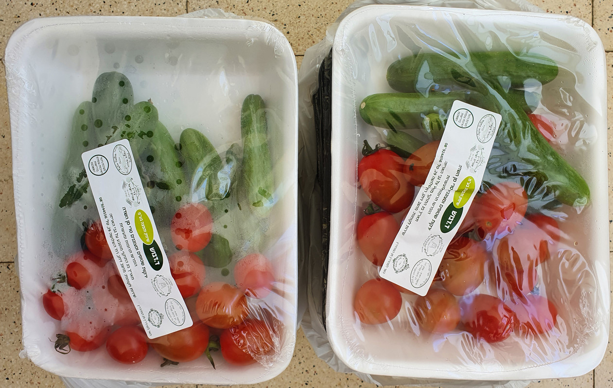 Продуктовая помощь пожилым горожанам от муниципалитета Хайфы в период коронавируса. Овощи