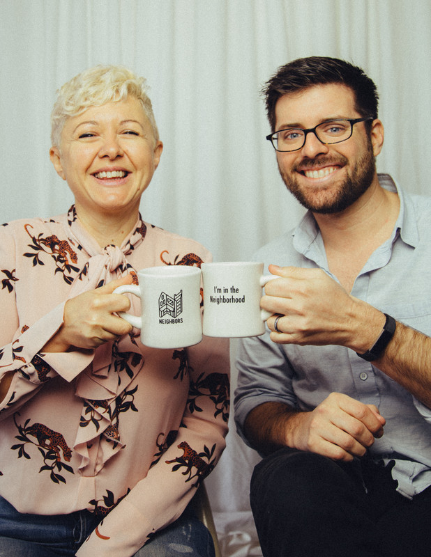 Hosts Jakob Lewis and Cariad Harmon