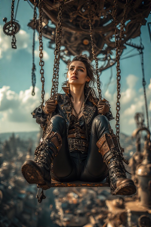 A-woman-seated-on-a-rusty-meta-26