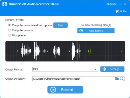 ThunderSoft Audio Recorder 10.1.0 Multilingual
