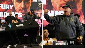 Хаос на пресконференцията преди битката на KSI с Фюри