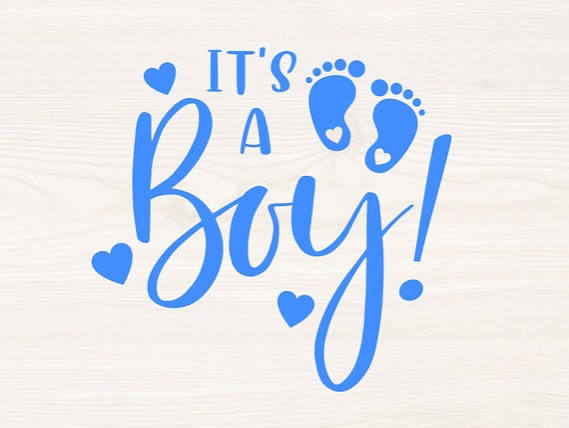 It's a boy! graphic