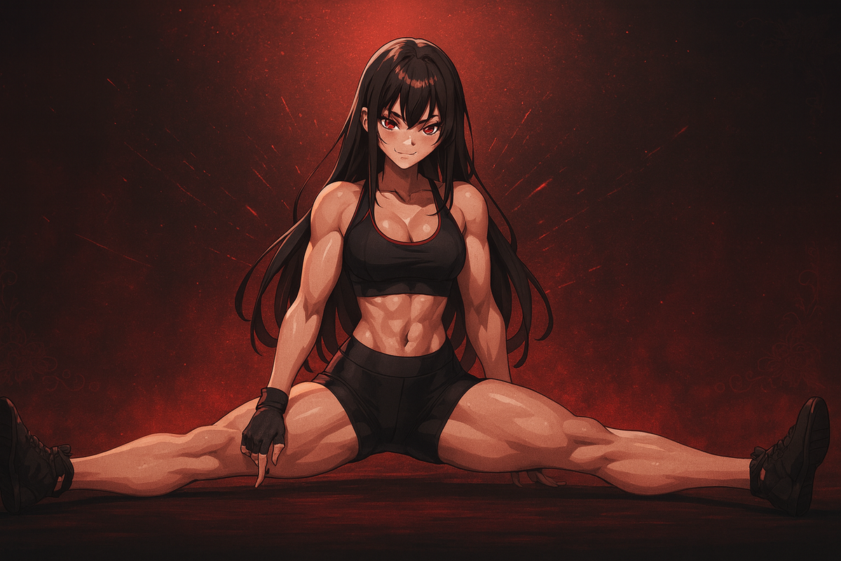 FLO en position d'haltérophilie