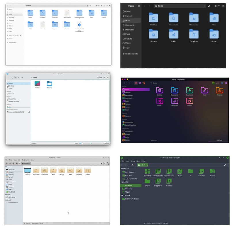 File Manager Linux - lista 1