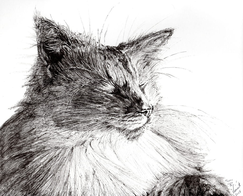 Vincent-Alexander-Booth-Monty-cosy-boy-2015-ink-on-paper-Meister-Drucke-391110