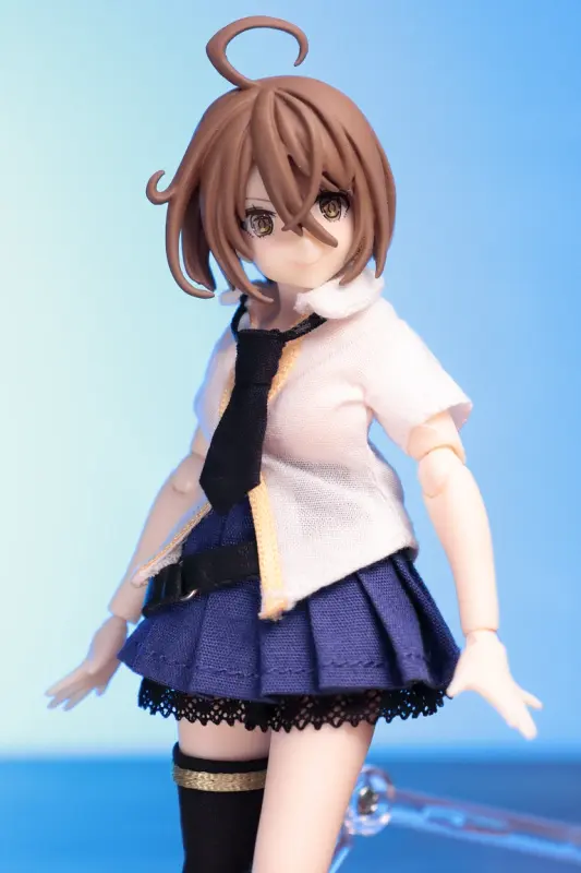 A front view of “Assault Lily” Kawamura Yuzuriha wearing the Odaiba Girls’ School uniform