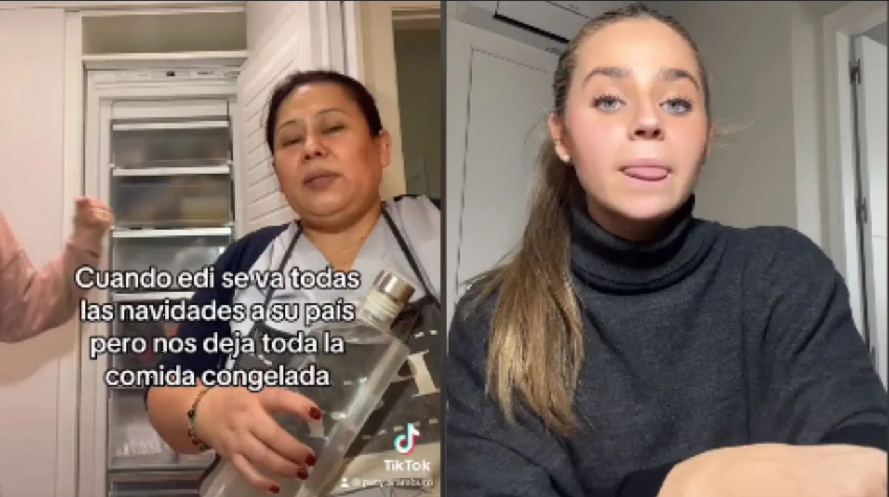 Viral: Tiktoker baila, empuja a empleada doméstica y la critican