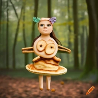 Short pancake woman