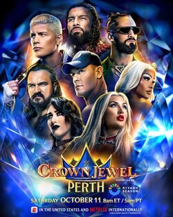 WWE Crown Jewel 2025 Poster