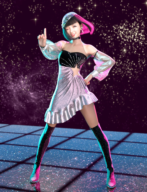 dForce Shooting Star Outfit for Genesis 8 and 8.1 Females dForce Shooting Star Outfit for Genesis 8 and 8.1 Females