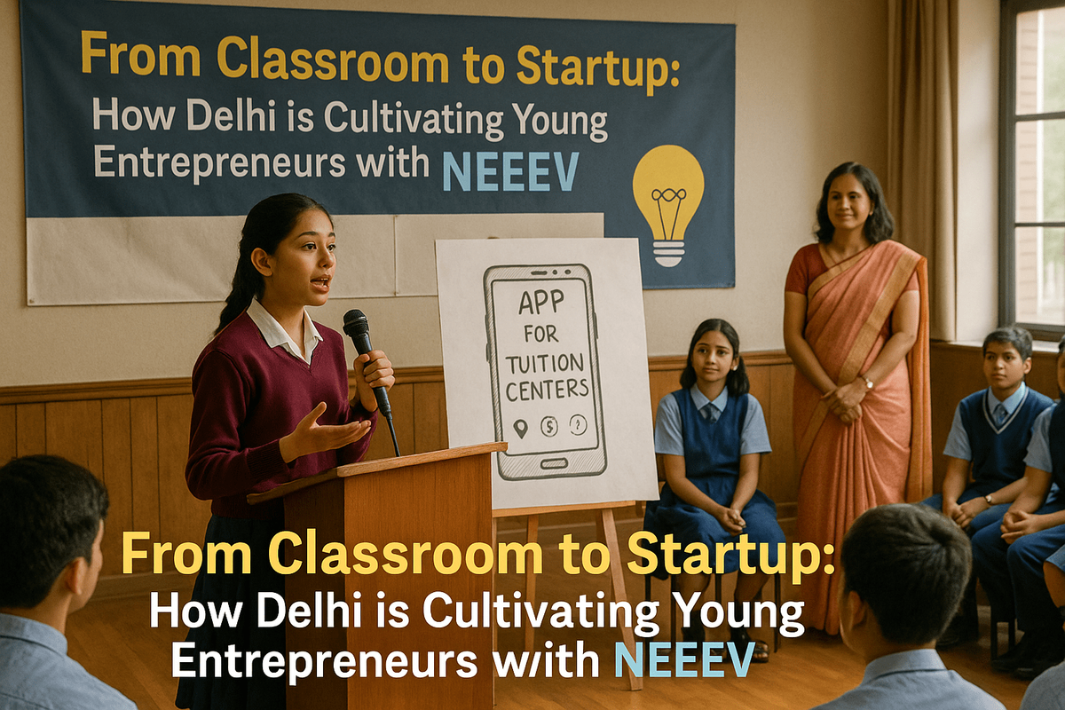 School Students Launching Startups Under NEEEV Scheme in Delhi