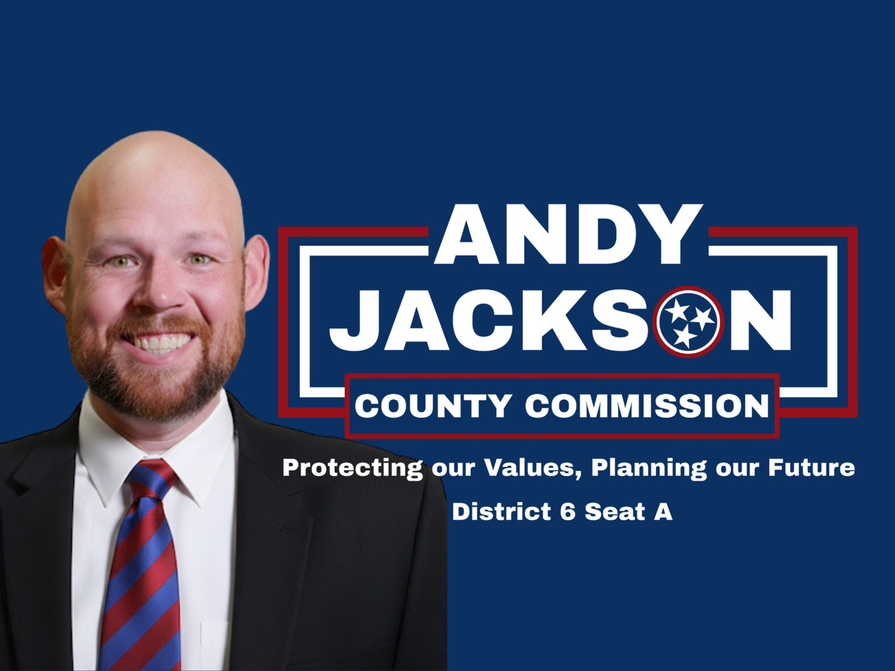 Andy Jackson for Sevier County Commission yard sign and contact info