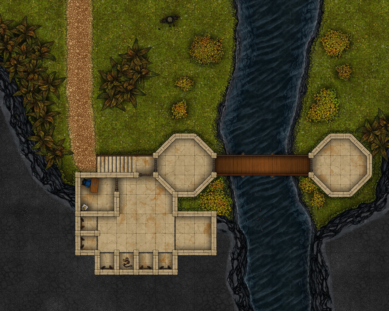 Temple Grounds Site C 20x16 grid