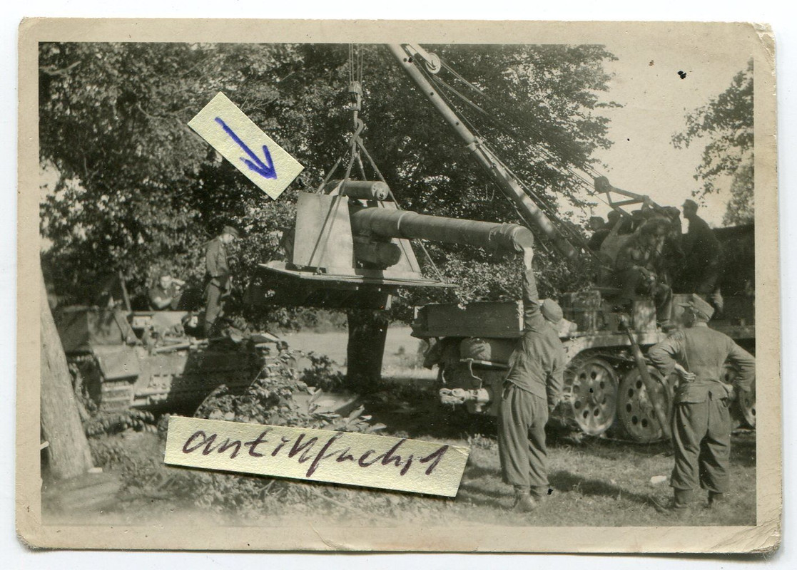 Panzer-Sturmgeschütz mit Zemerit-Betonanstrich i