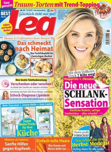 Cover: Lea Frauenzeitschrift No 37 vom 07  September 2022