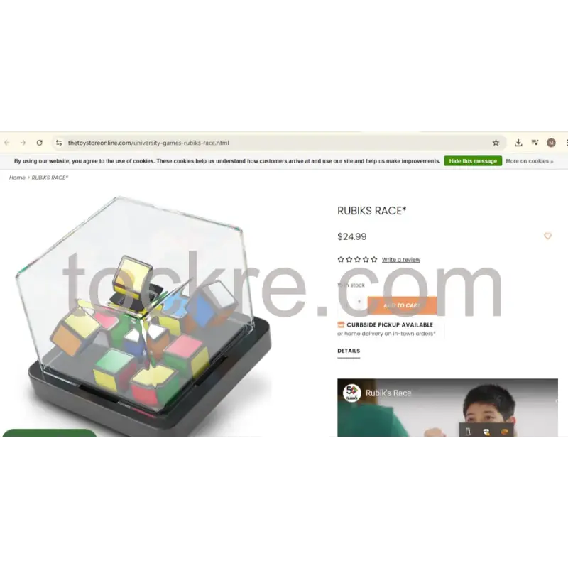Alternative view of Rubik Race Board Game