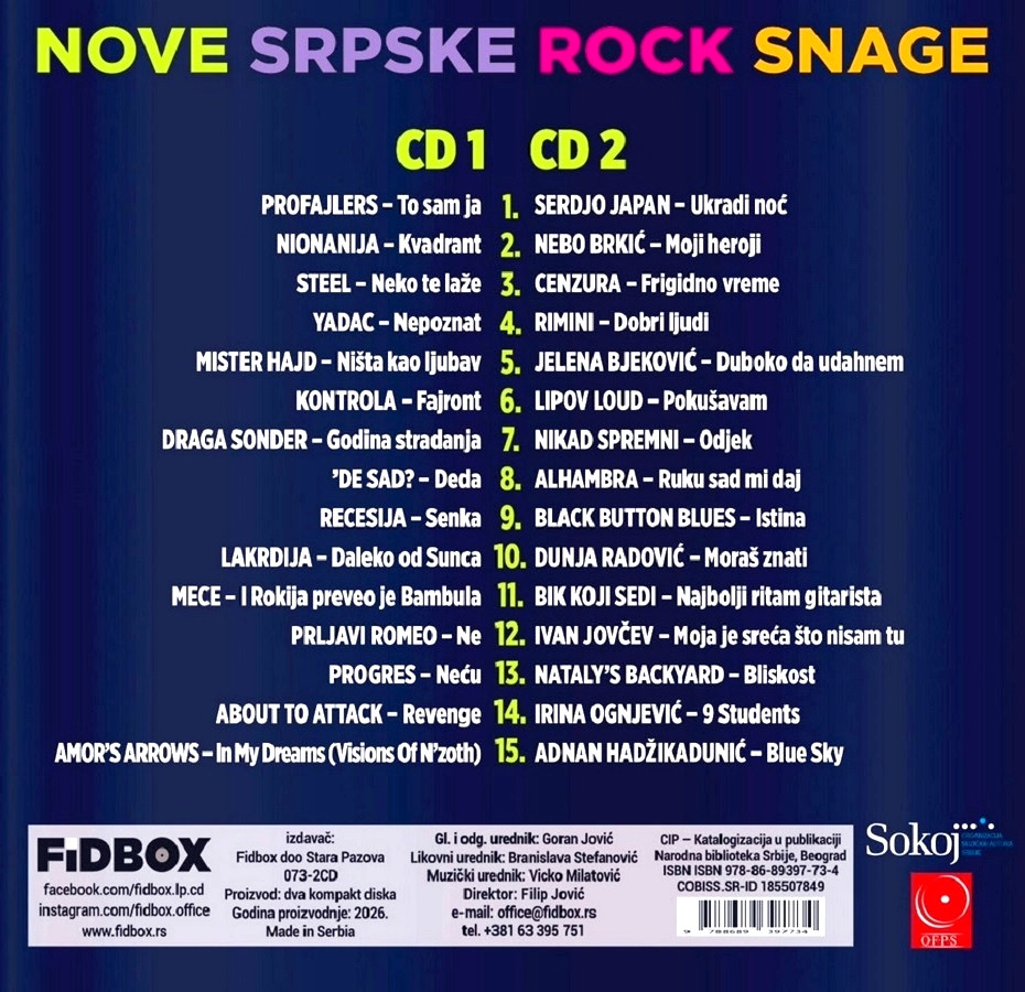 Nove Srpske Rock Snage 2026 zadnja