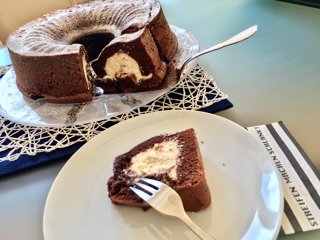 Schokokuchen mit Cheesecakefüllung