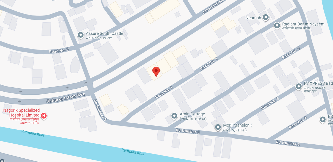 Map of Dhaka, Bangladesh showing assist-holdings-limited location