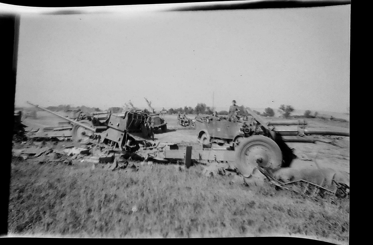 org. Foto Negativ Russland Geschütz Artillerie 1941