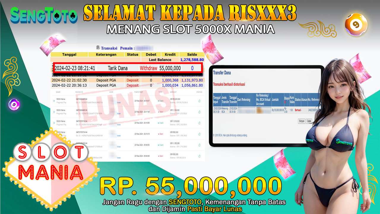 BUKTI PEMBAYARAN SLOT 5000X MANIA