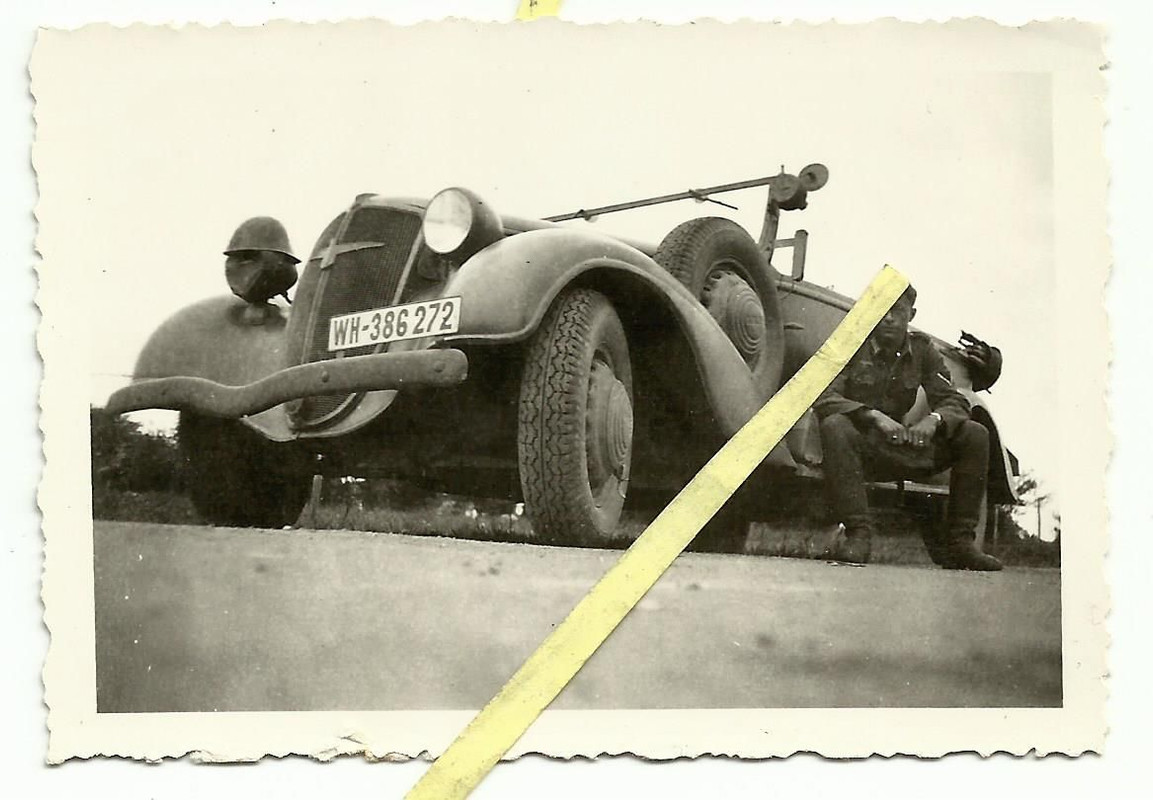 Frankreich 1940 - WH KFZ Auto Kübelwagen Adler