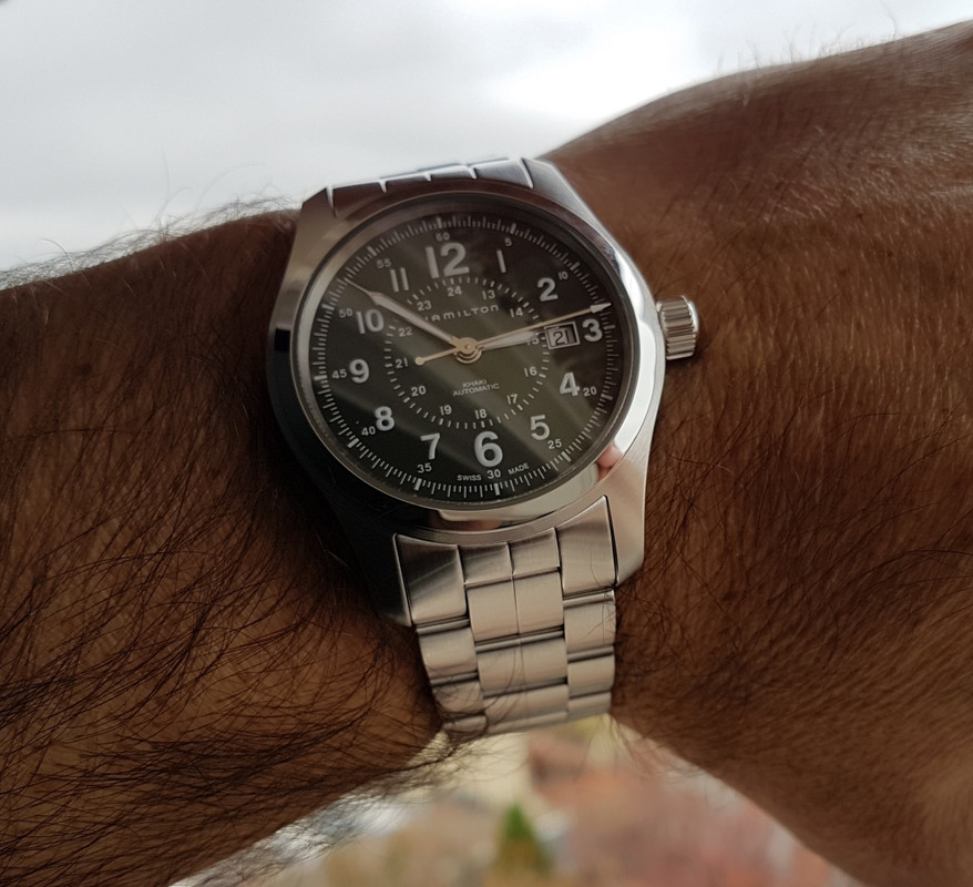 Hamilton Khaki Field Auto 42mm 100M Green Dial Cal. H10 Ref. H70605163