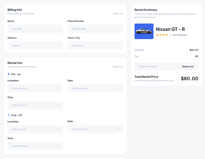 Payment page