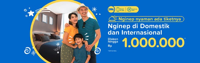 Promo diskon hotel hingga Rp 1 juta di tiket.com