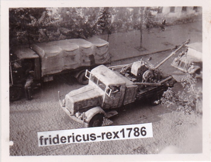 Foto Sd Kfz. LKW Büssing-NAG mit Bilstein-Kran B
