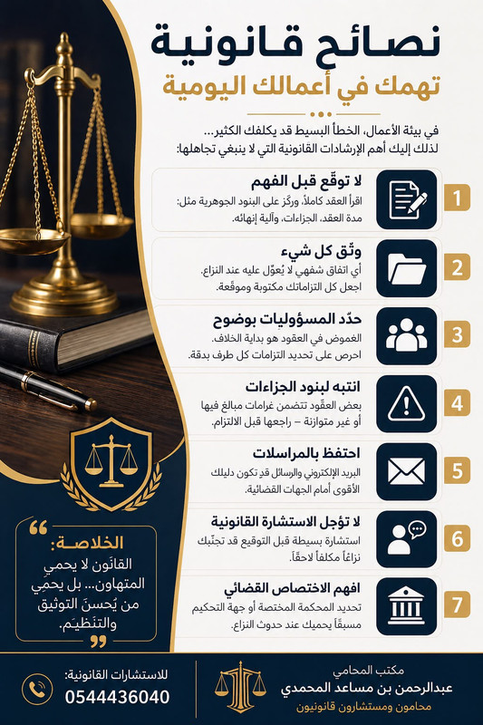 نصائح قانونية