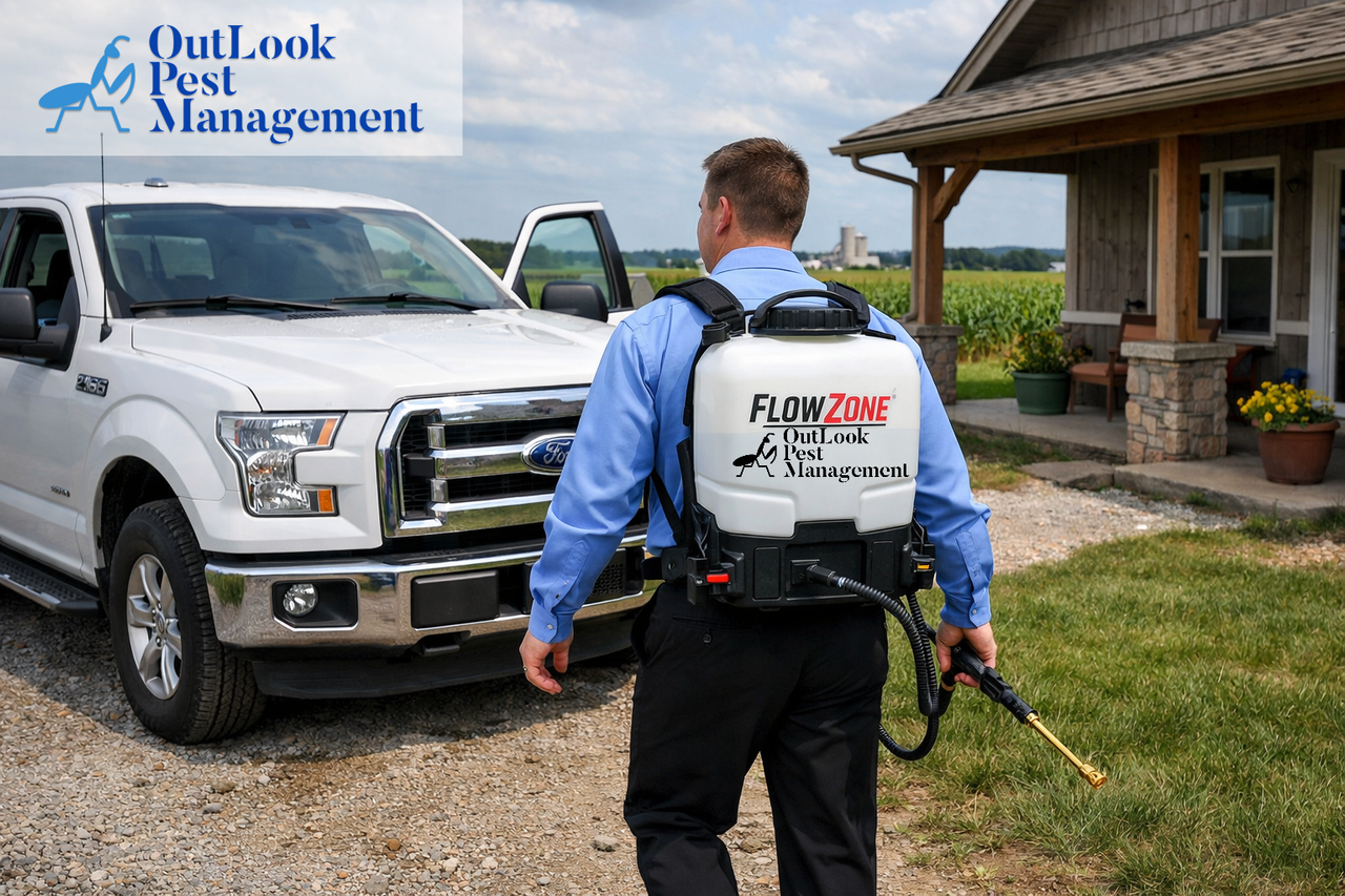 OutLook Pest Management technician providing professional pest control services in Barlow Oregon