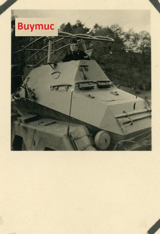 Foto wehrmacht france battlefield panzerspähwage