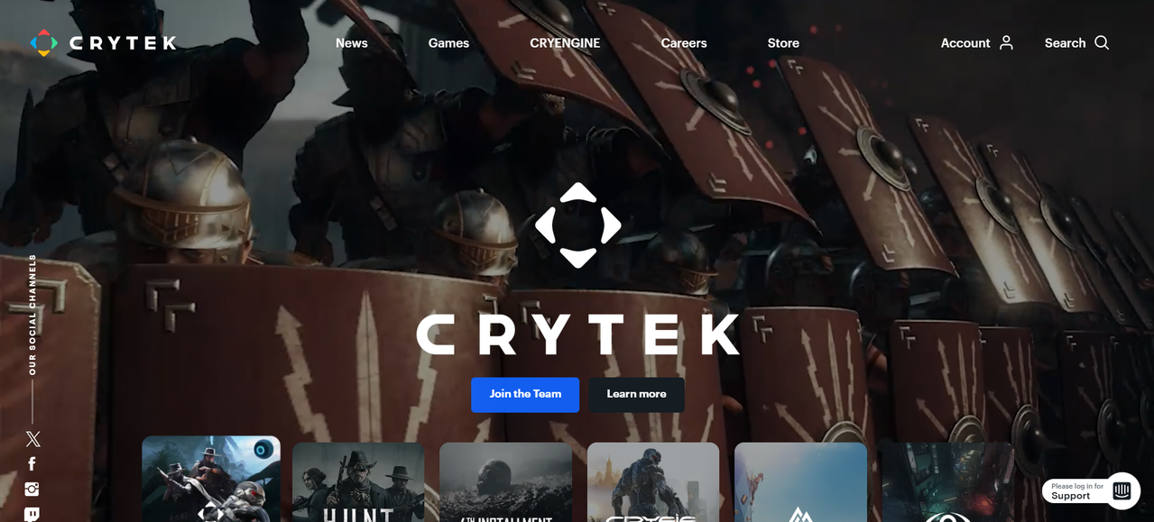 Company to hire game developers Crytek