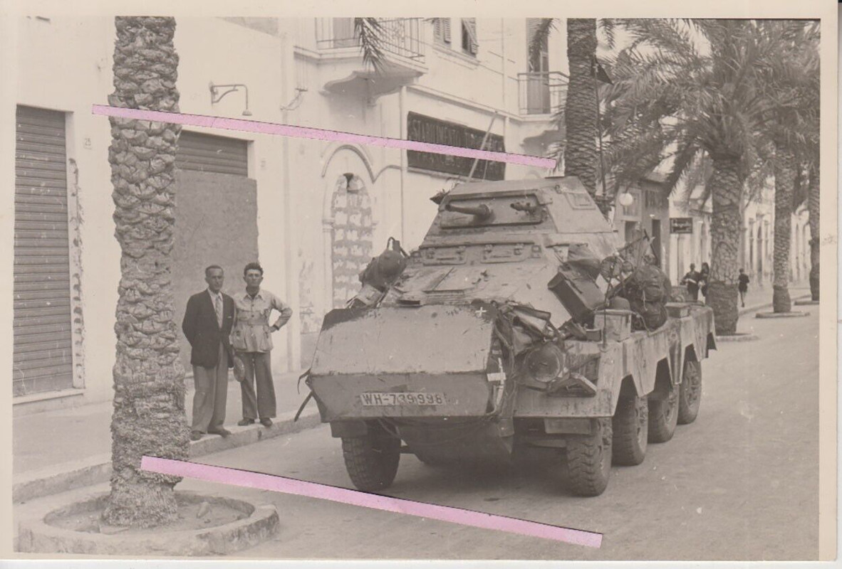 2.WK Foto Panzer Dak im Tripoli 14.02.1941 Ariete Parade Top !! (1)
