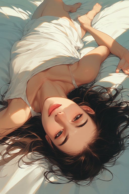 She-is-laying-down-on-a-bed-sp-17