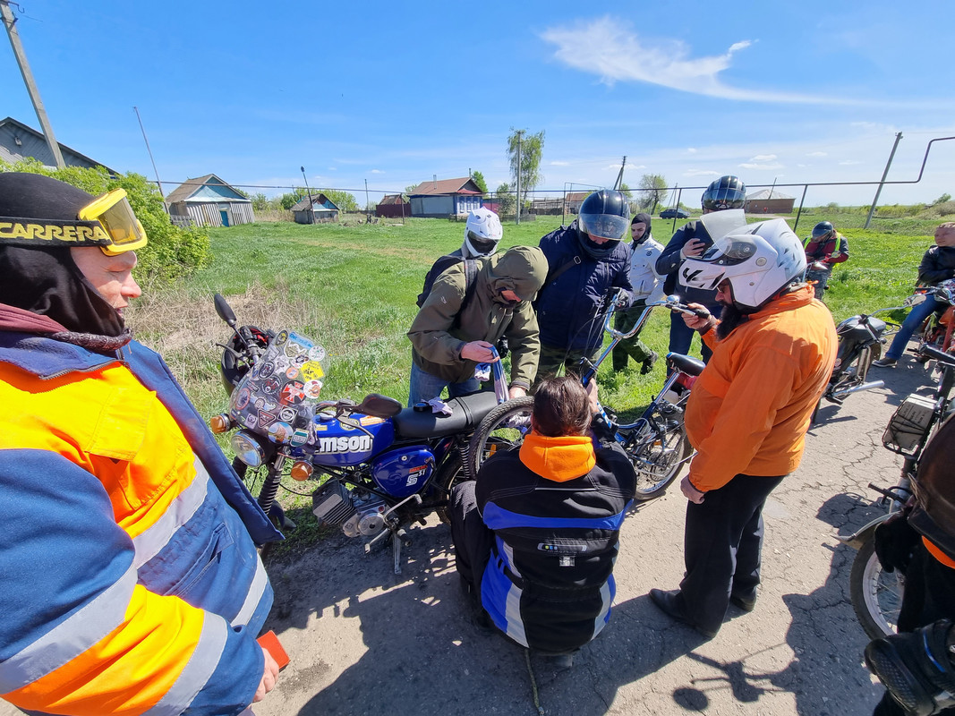 монтируем велик на техничку