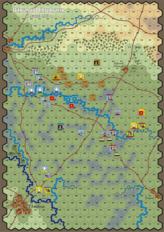 Powstanie Styczniowe 1863Map