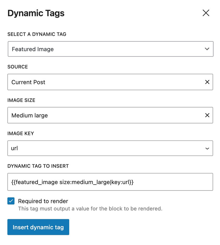 Dynamic Tags