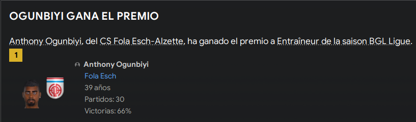 Premio manager del año 27-28