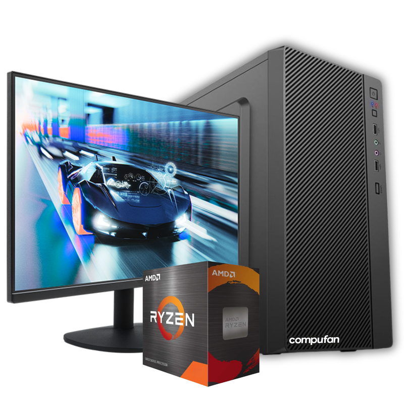 Pc Gamer AMD Ryzen 3 3200g 16gb Ram Disco Ssd 480gb Gabinete Kit + Monitor 24