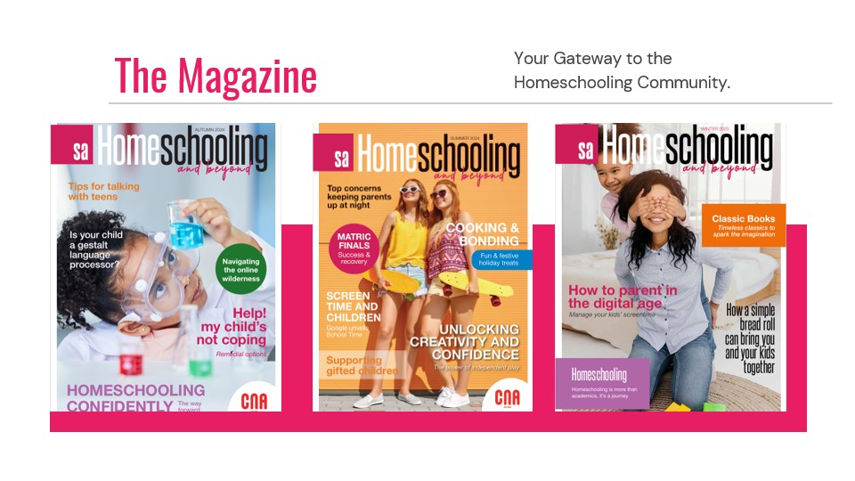 SA Homeschooling Magazine Covers