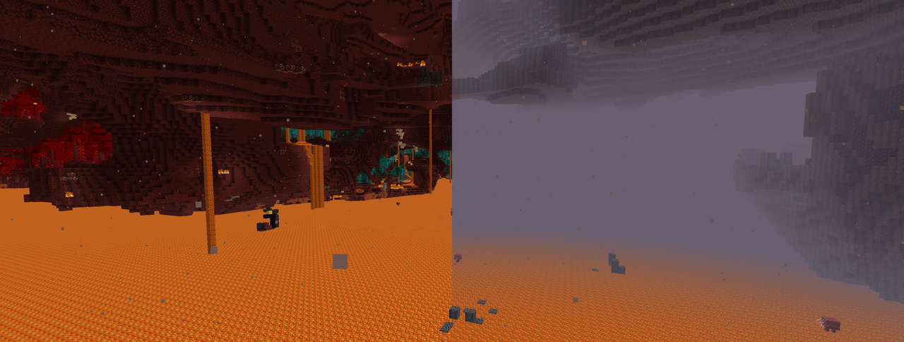 banner image of clear nether view