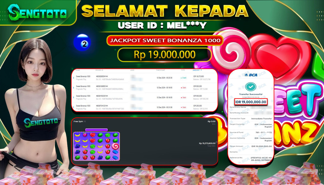 BUKTI PEMBAYARAN SLOT SWEET BONANZA 1000