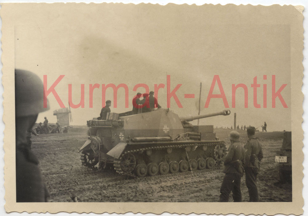 Foto Wehrmacht Panzer Tiger Hornisse 8,8 KwK Russland   Windmühl
