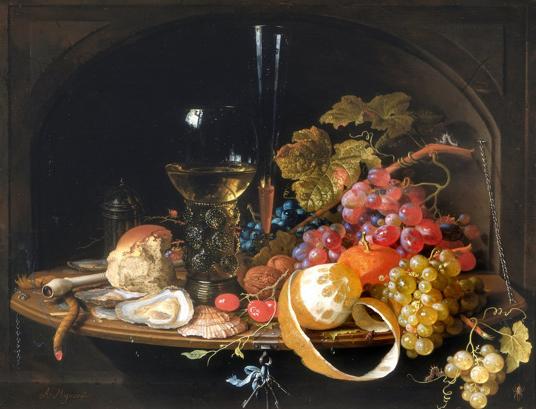 Abraham Mignon - Still life - (MeisterDrucke-639549)