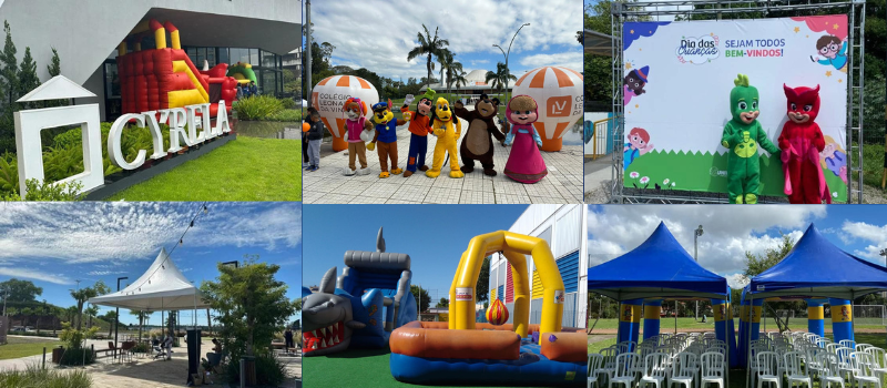 Personagens e estruturas para eventos Babinho