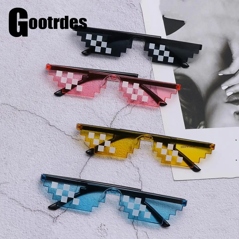 Pixel Mosaic Sunglasses Image 4