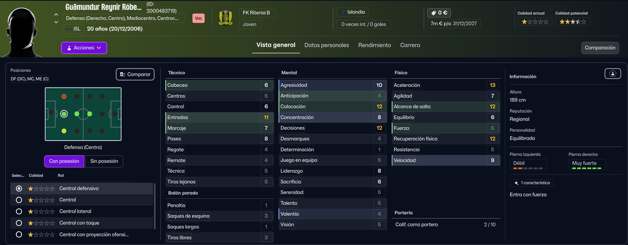 Reynir Robertsson DFC B 2027