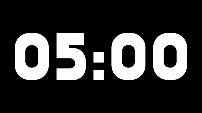 Fondo Transparente Horizonte — Cuenta Regresiva de 5 Minutos sin Fondo